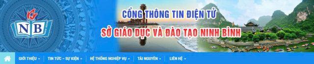 Cổng thông tin điện tử Sở GD-ĐT tỉnh Ninh Bình