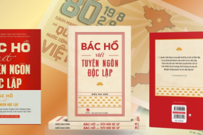 Giới thiệu sách Thư viện chủ đề tháng 8/2025 – Tên sách: Bác Hồ viết tuyên ngôn độc lập
