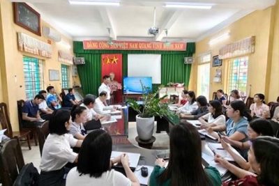 TRƯỜNG THCS HẢI ĐƯỜNG:  SINH HOẠT CHUYÊN MÔN – CHIA SẺ, HỌC HỎI, CÙNG THỰC HIỆN HIỆU QUẢ CHƯƠNG TRÌNH GDPT 2018