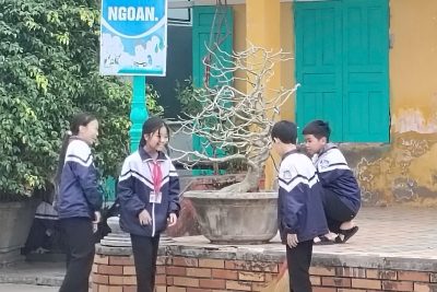 HỌC SINH TRƯỜNG THCS HẢI ĐƯỜNG LAO ĐỘNG VỆ SINH ĐÓN TẾT CỔ TRUYỀN BÍNH NGỌ 2026