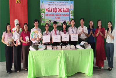 TRƯỜNG THCS HẢI ĐƯỜNG HƯỞNG ỨNG “NGÀY SÁCH VÀ VĂN HÓA ĐỌC VIỆT NAM 21/4”