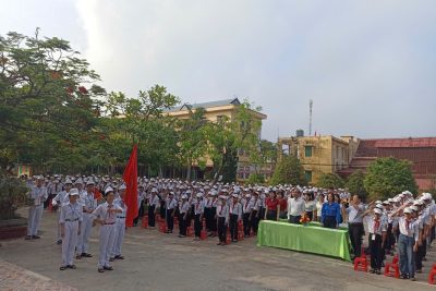 TRƯỜNG THCS HẢI ĐƯỜNG TỔ CHỨC LỄ KỶ NIỆM 85 NĂM NGÀY THÀNH LẬP ĐỘI TNTP HỒ CHÍ MINH