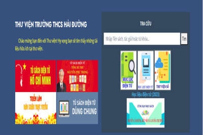 Thư viện số THCS Hải Đường – Mở cánh cửa tri thức, nuôi dưỡng ước mơ